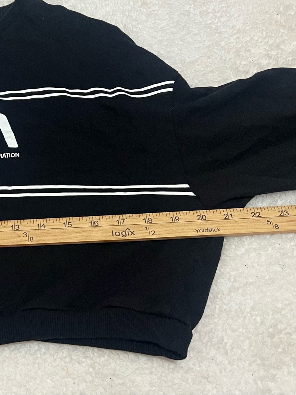 H&M Divided NASA Sweatshirt Cropped Streetwear Spacecore Retro Futurism Sz L - Picture 7 of 10